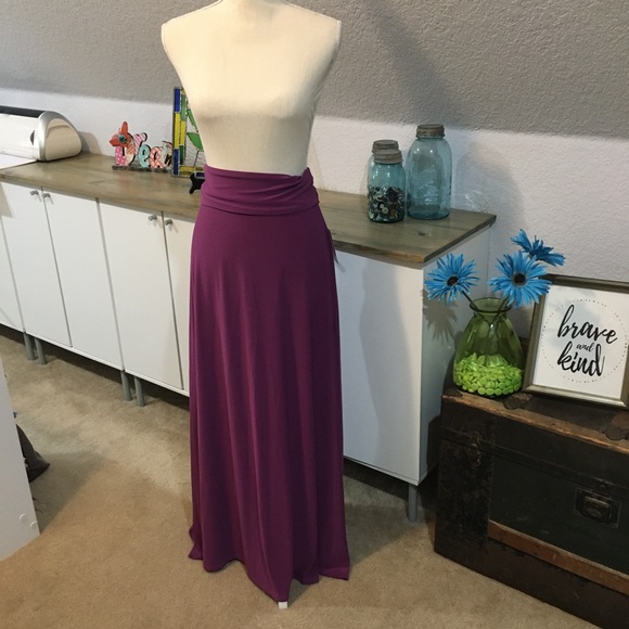 LuLaRoe Dresses & Skirts - NWT LuLaRoe Plum colored Maxi Skirt